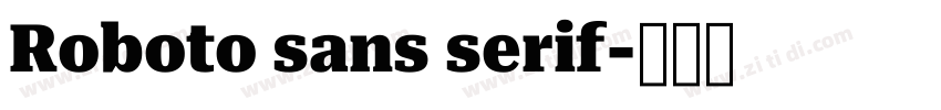 Roboto sans serif字体转换